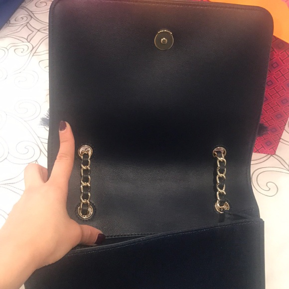 Dark denim flap bag - Picture 2 of 6